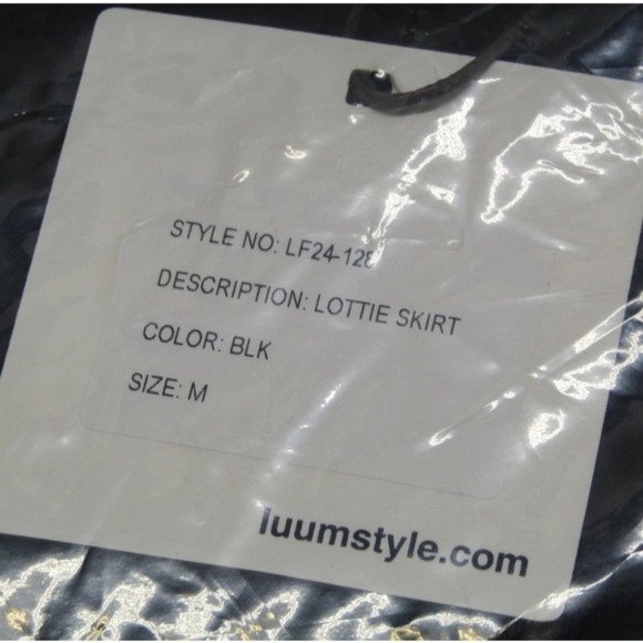 Luum Womens Lottie Maxi Skirt Black Size M Elastic Waist Round Hem A-Line - Picture 6 of 9